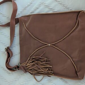 Lisa Leonard Brown Leather Shoulder Bag
